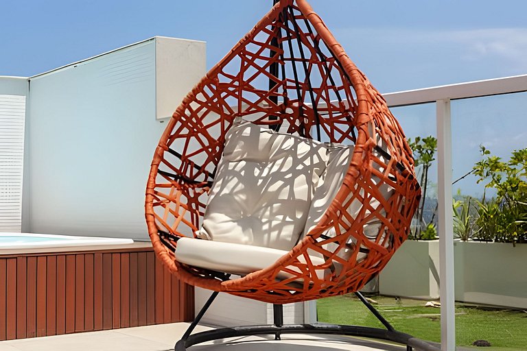 Cobertura Premium - Vista mar e piscina privativa