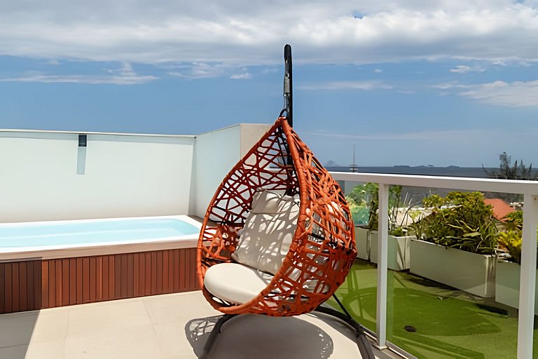 Cobertura Premium - Vista mar e piscina privativa